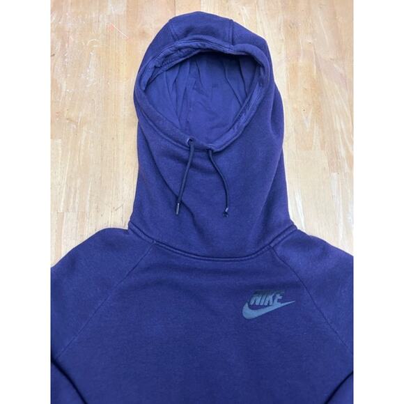 Nike Purple Snorkel Hood Womens Sweatshirt with Pockets Size L - Picture 4 of 10